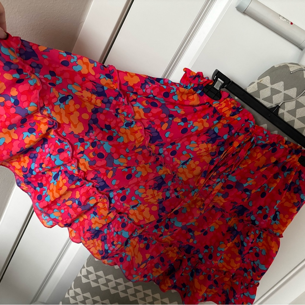Amazon Colorful Floral Mini Skirt